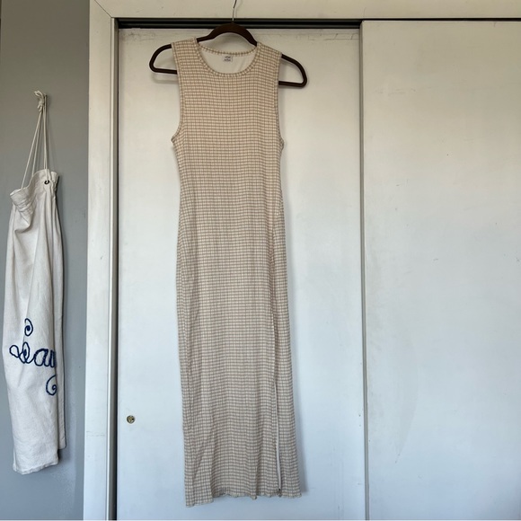 SOLD - Wilfred by Aritzia Gingham Midi Dress - Picture 5 of 9